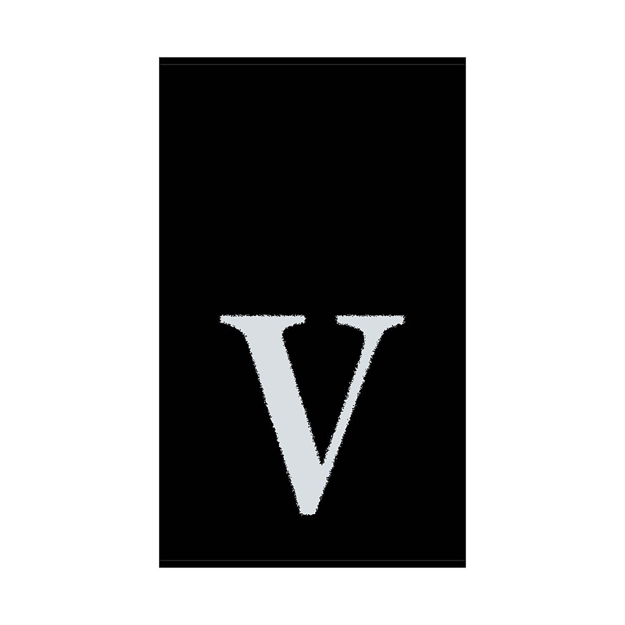 2er Set - Kleines Handtuch mit Buchstabe "V", 2 Farben  