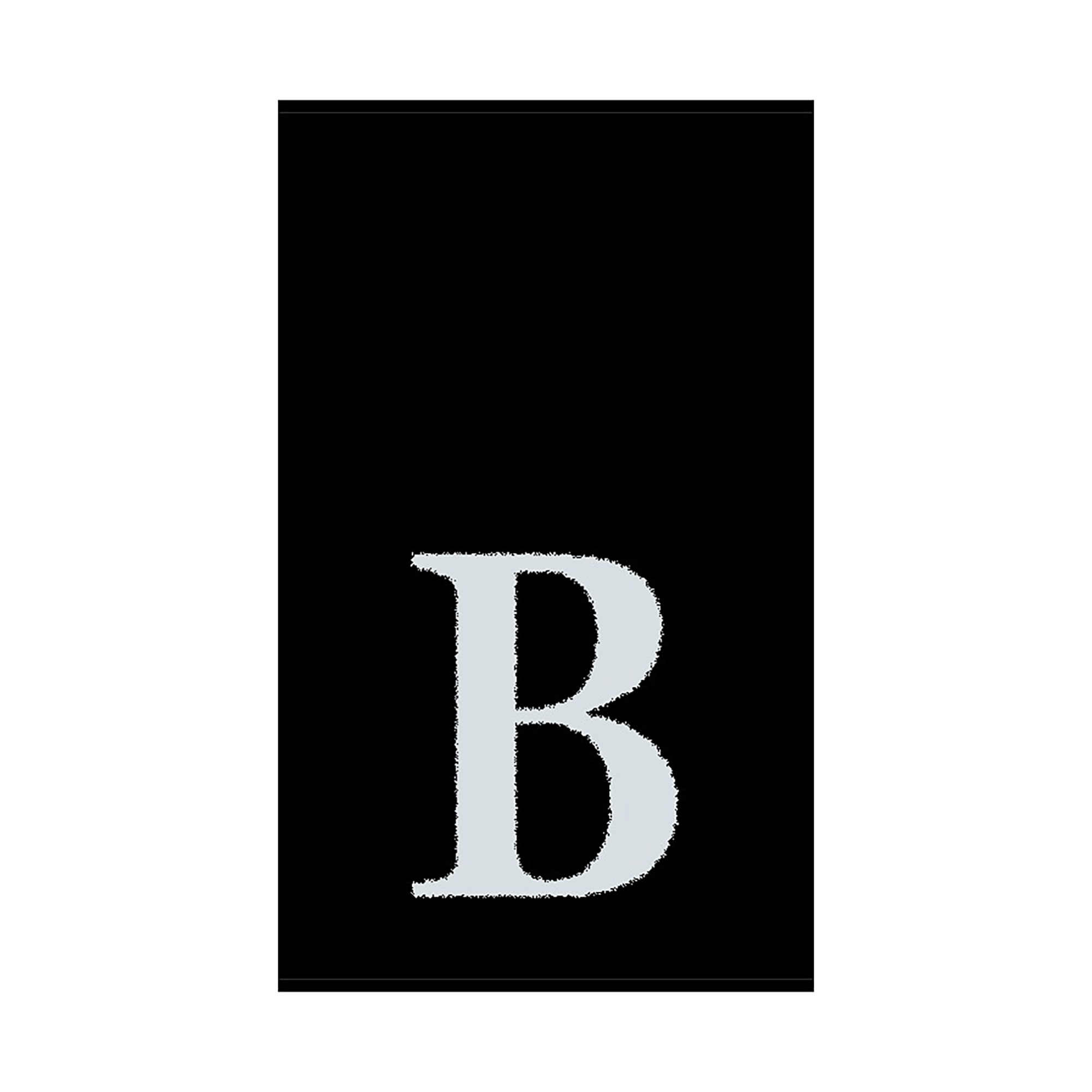 2er Set - Kleines Handtuch mit Buchstabe "B", 2 Farben 