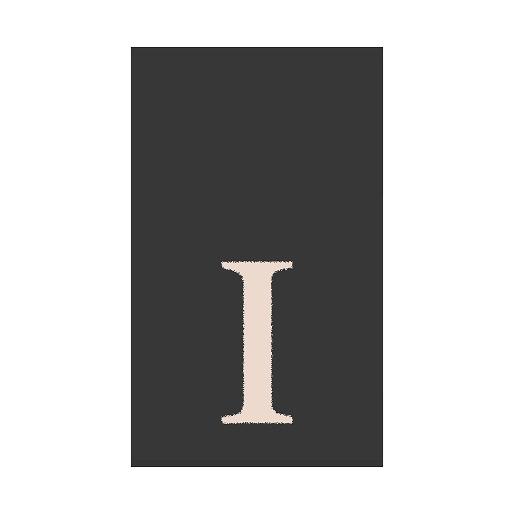 2er Set - Kleines Handtuch mit Buchstabe "I", 2 Farben 