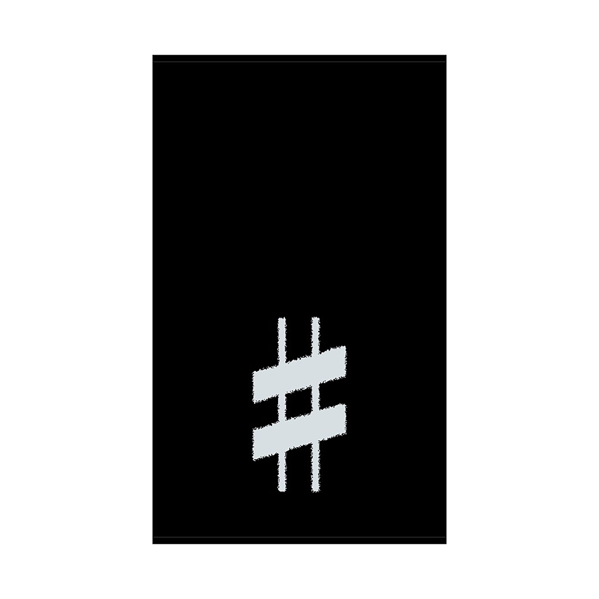 2er Set - Kleines Handtuch mit Buchstabe "#", 2 Farben  