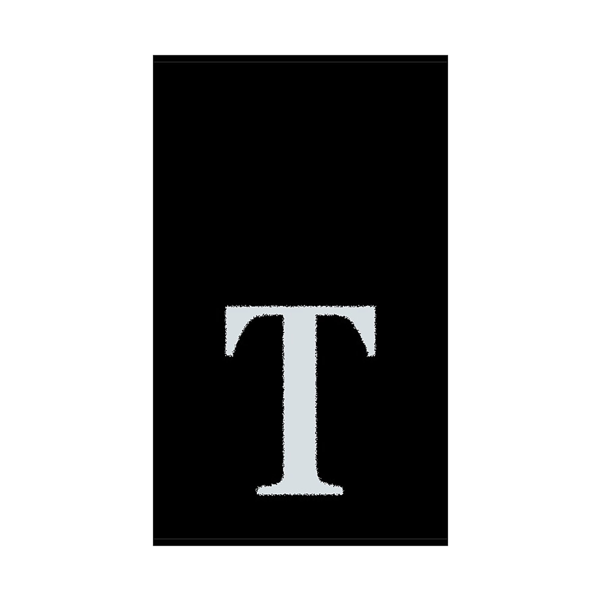 2er Set - Kleines Handtuch mit Buchstabe "T", 2 Farben 