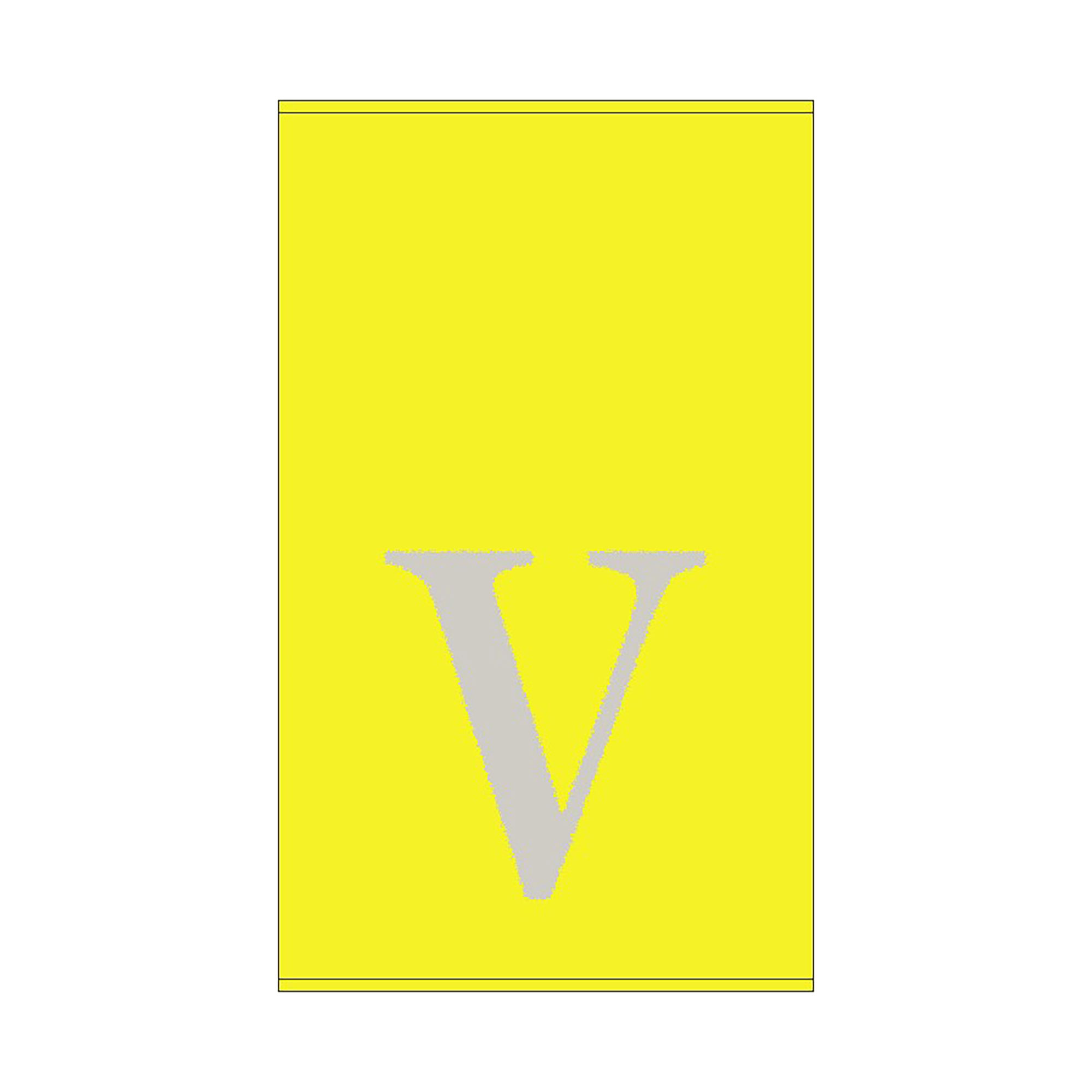 2er Set - Kleines Handtuch mit Buchstabe "V", 2 Farben  