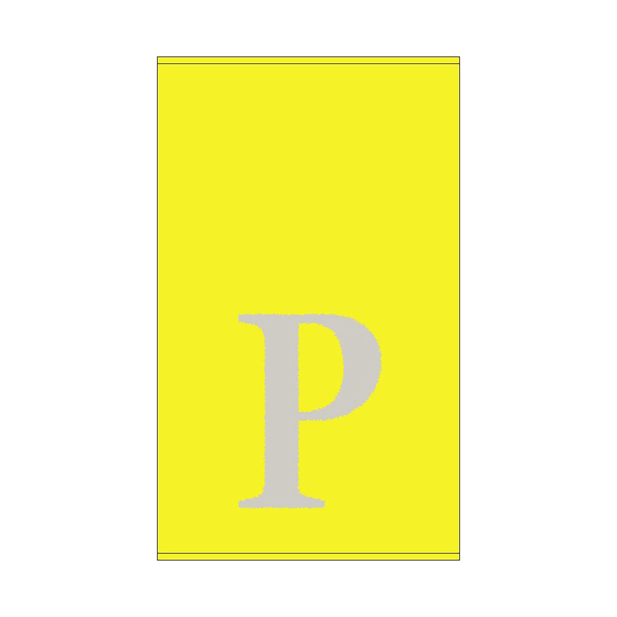 2er Set - Kleines Handtuch mit Buchstabe "P", 2 Farben   