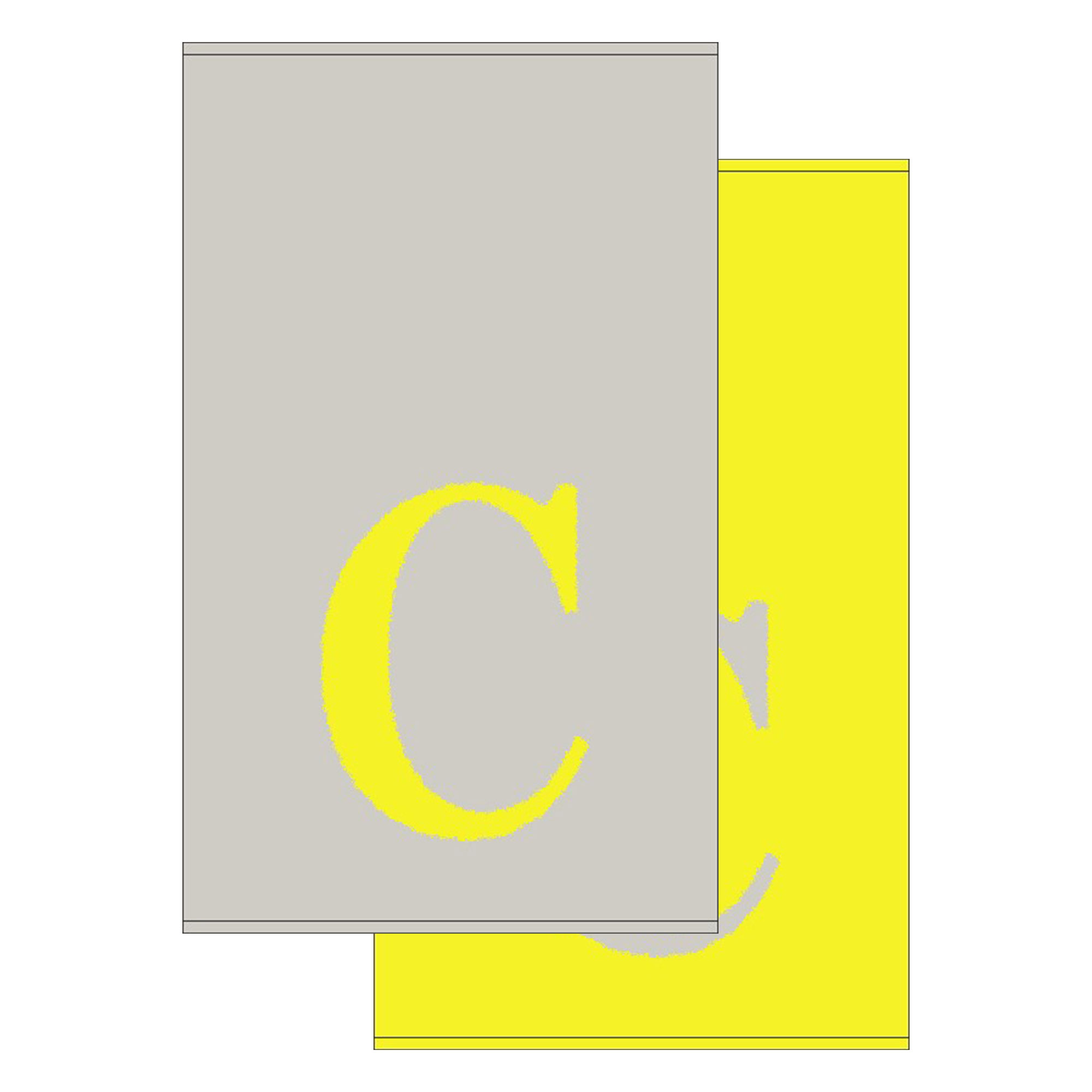 2er Set - Kleines Handtuch mit Buchstabe "C", 2 Farben 2er Set - Kleines Handtuch mit Buchstabe "C", 2 Farben