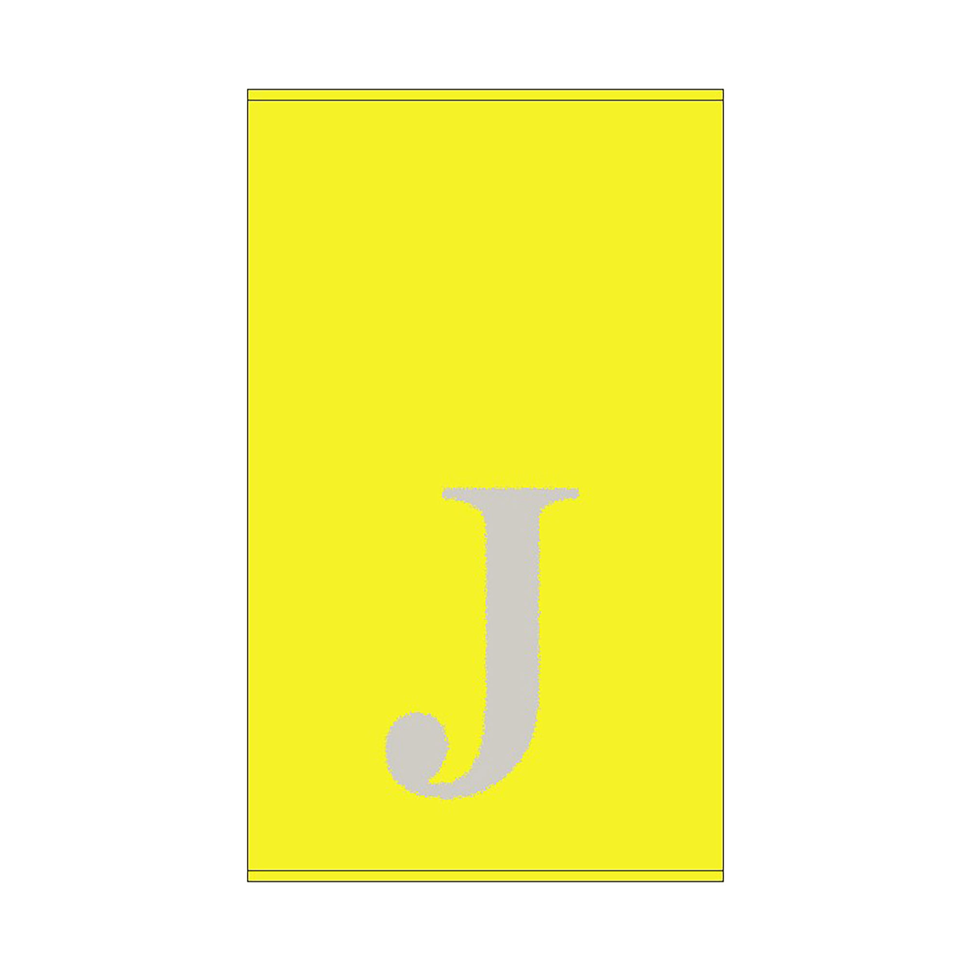 2er Set - Kleines Handtuch mit Buchstabe "J", 2 Farben 