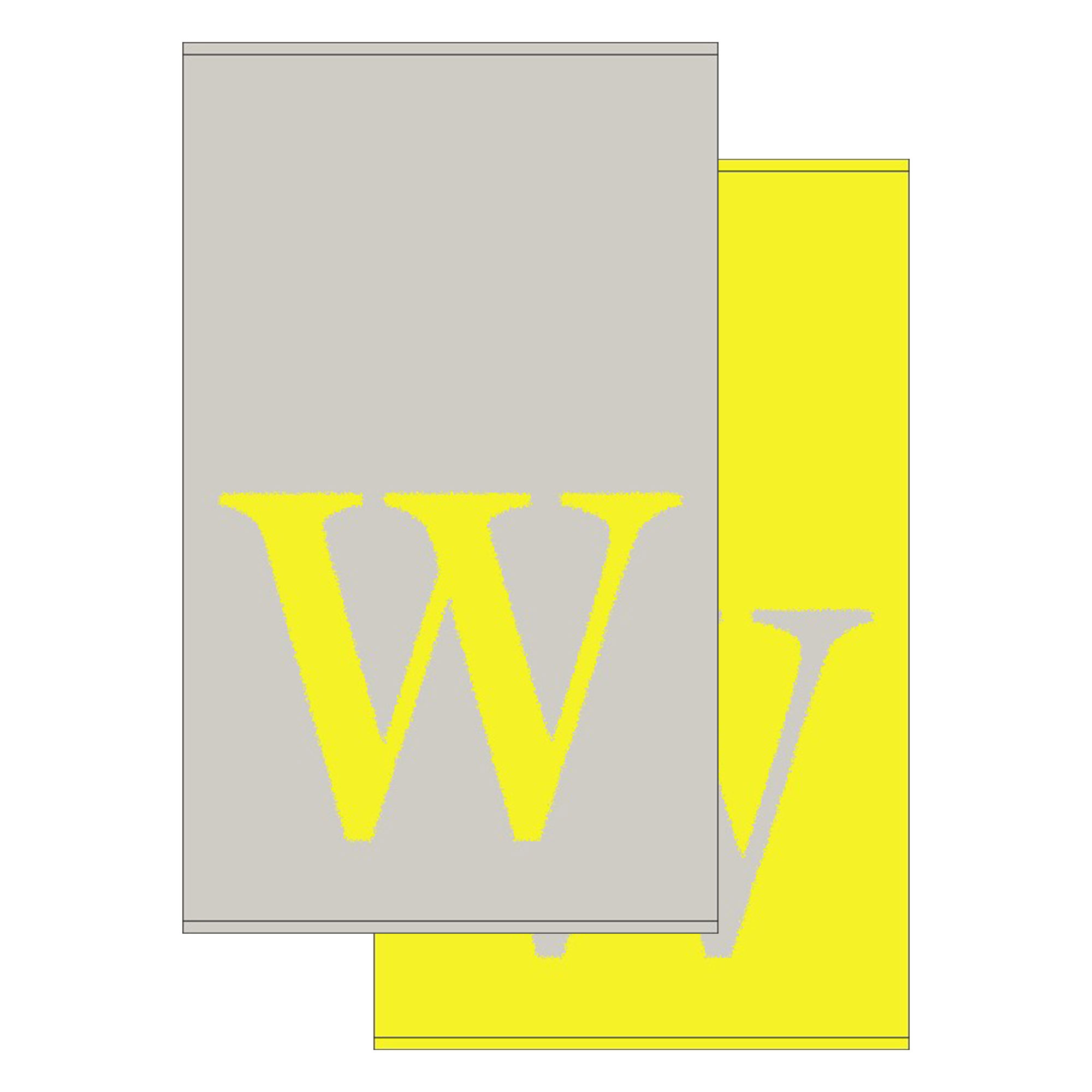 2er Set - Kleines Handtuch mit Buchstabe "W", 2 Farben 2er Set - Kleines Handtuch mit Buchstabe "W", 2 Farben