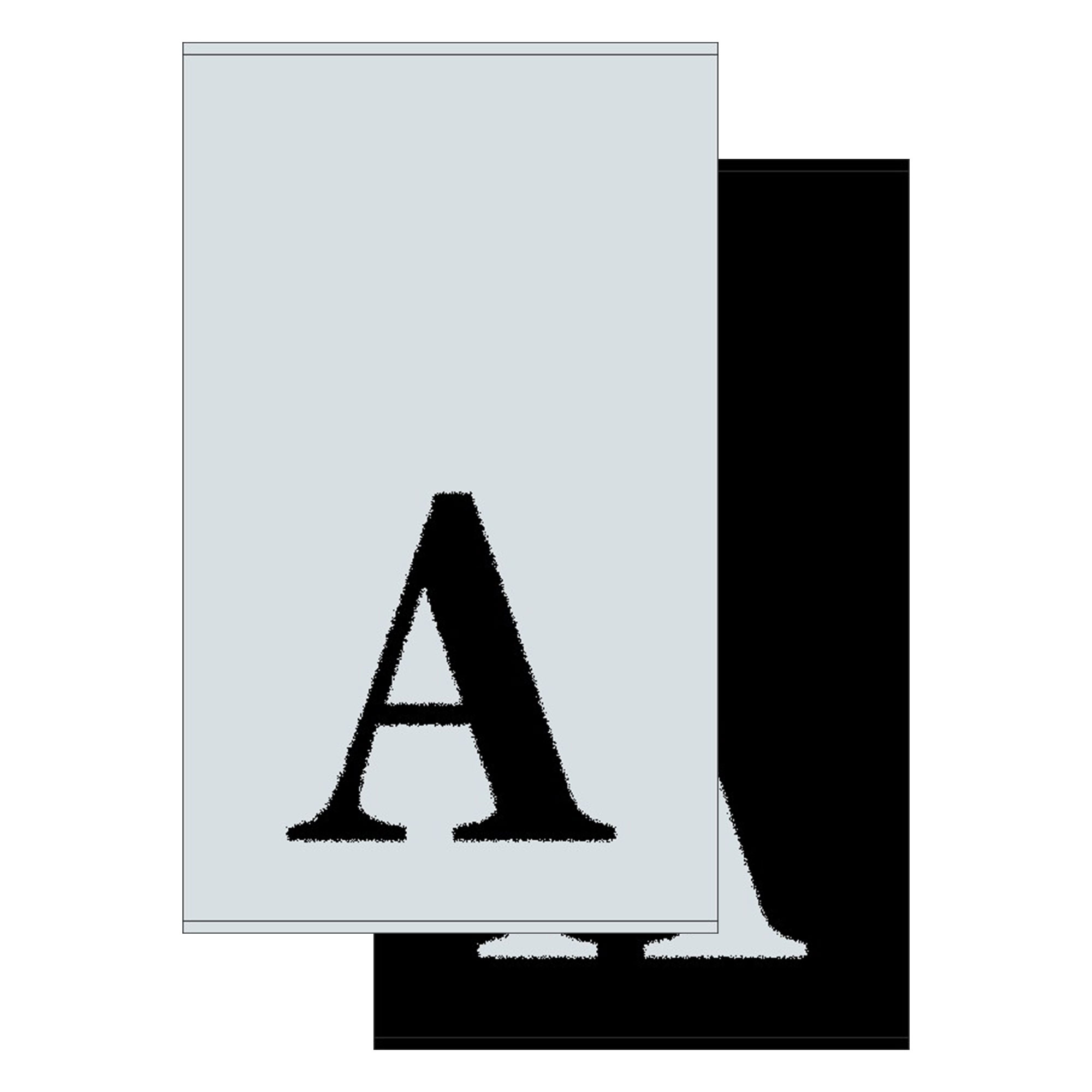 2er Set - Kleines Handtuch mit Buchstabe "A", 2 Farben  