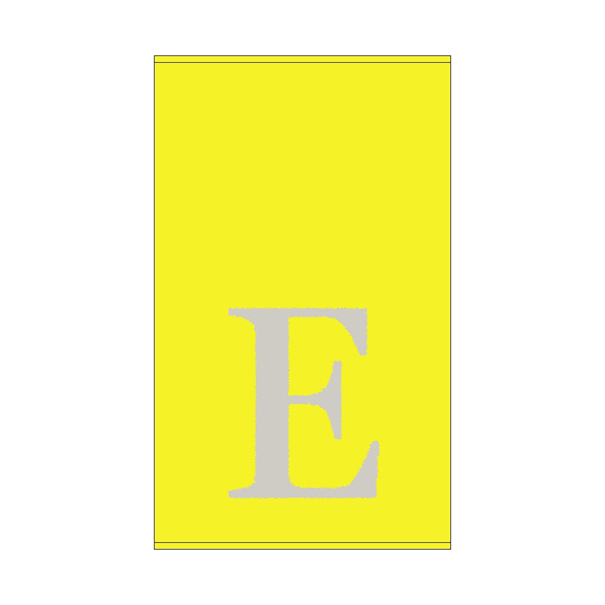 2er Set - Kleines Handtuch mit Buchstabe "E", 2 Farben 